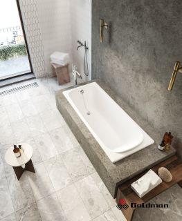 Ванна чугунная Goldman Loft LF17070 170x70см с ножками